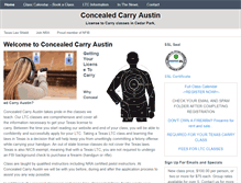 Tablet Screenshot of concealedcarryaustin.com